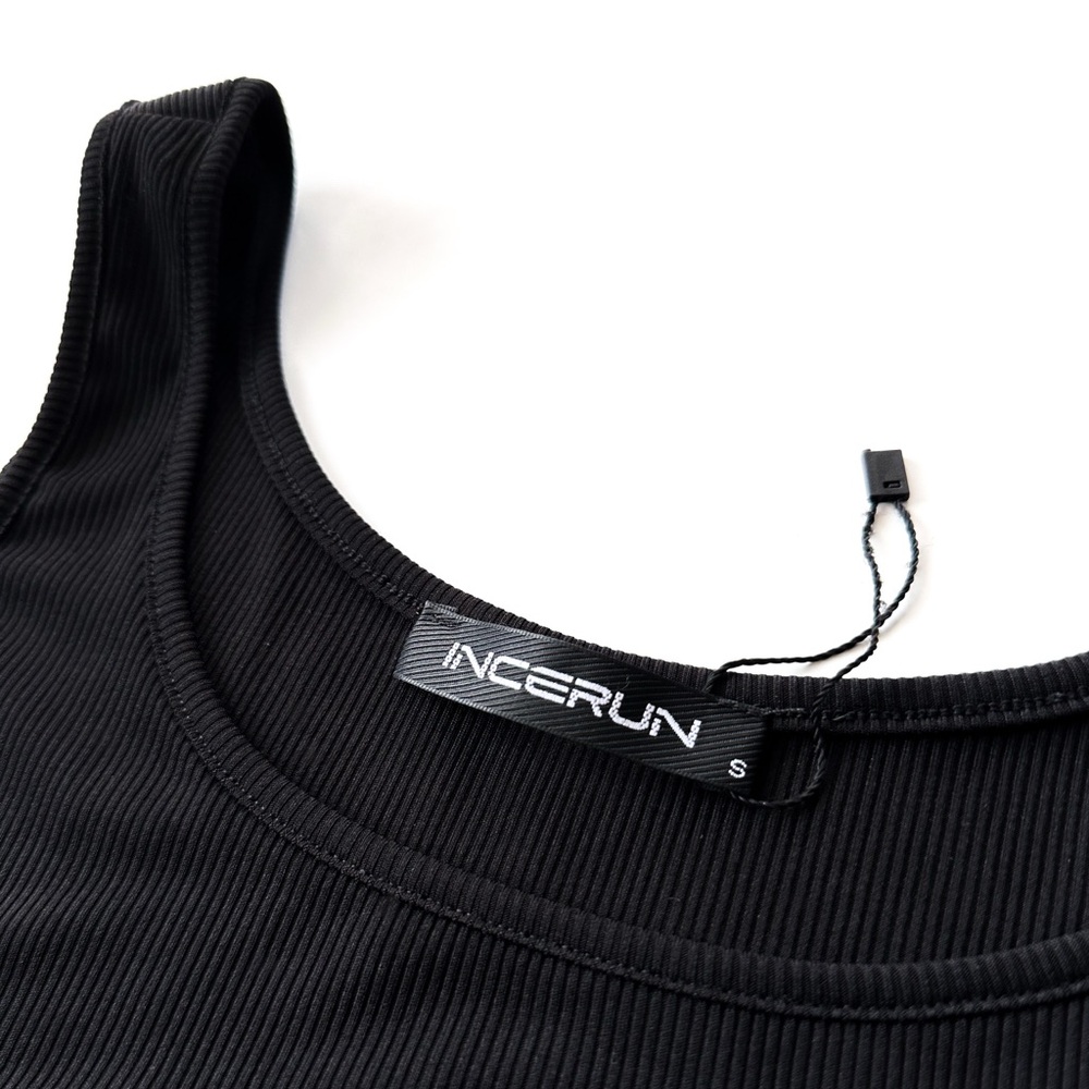 Y2K | Men's Black Cutout Tank Top | Size S - Picture 5 of 7